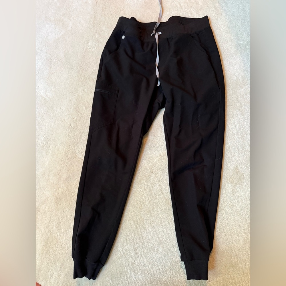 Figs Black Jogger Pants